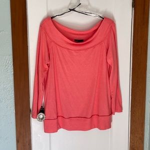 Gibson pink off-shoulder tee